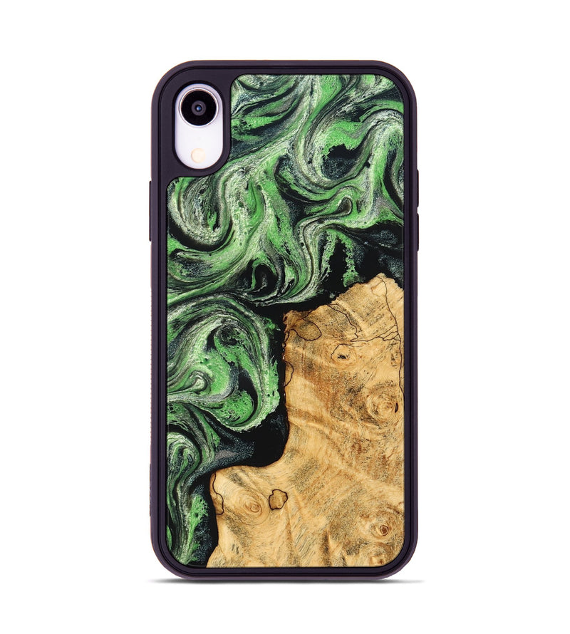 iPhone Xr Wood Phone Case - Malvina (Green, 832730)