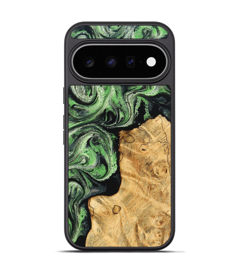 Pixel 11 Pro Wood Phone Case - Malvina (Green, 832730)