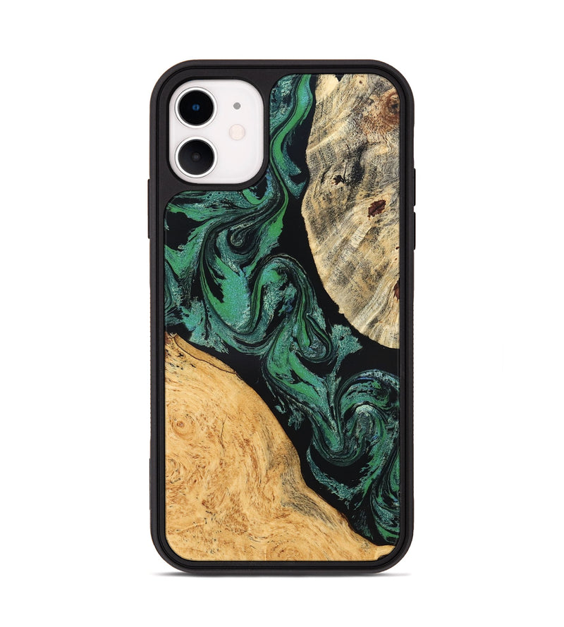 iPhone 11 Wood Phone Case - Normand (Green, 832732)