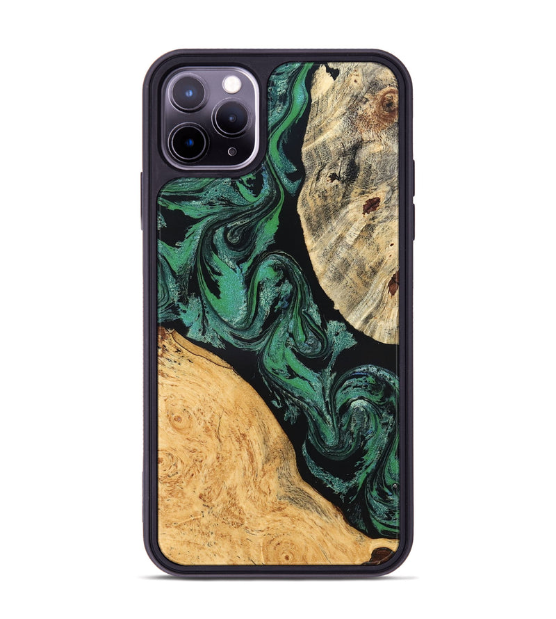 iPhone 11 Pro Max Wood Phone Case - Normand (Green, 832732)