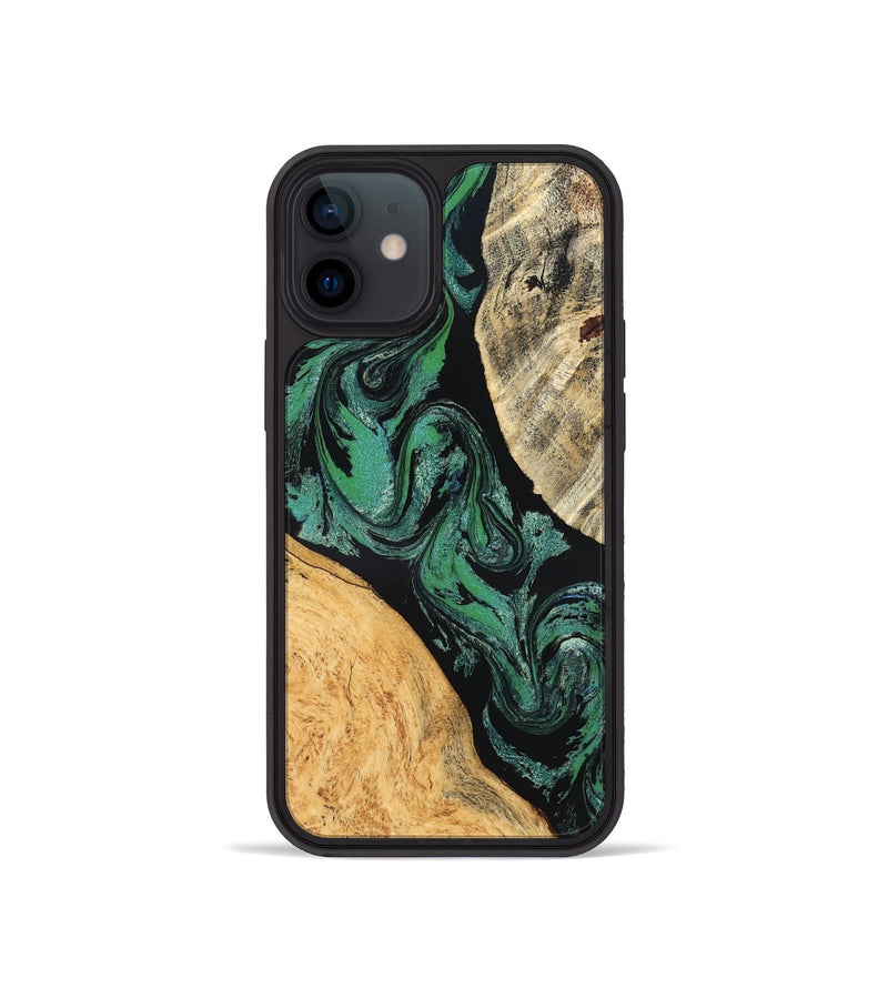 iPhone 12 mini Wood Phone Case - Normand (Green, 832732)