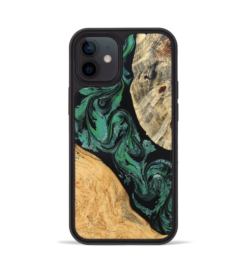 iPhone 12 Wood Phone Case - Normand (Green, 832732)
