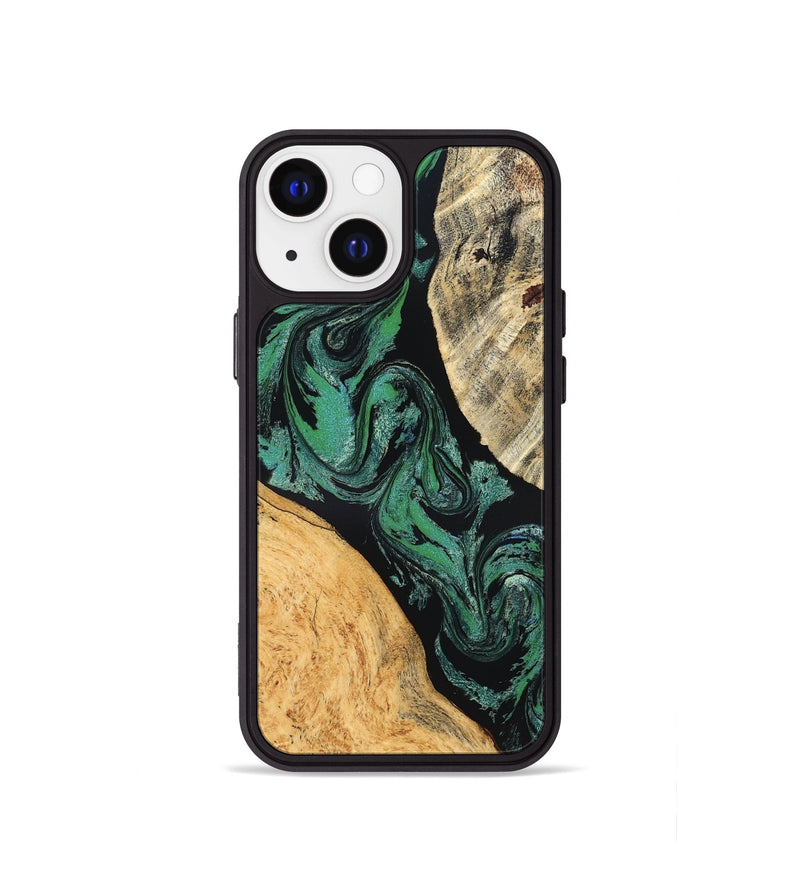 iPhone 13 mini Wood Phone Case - Normand (Green, 832732)