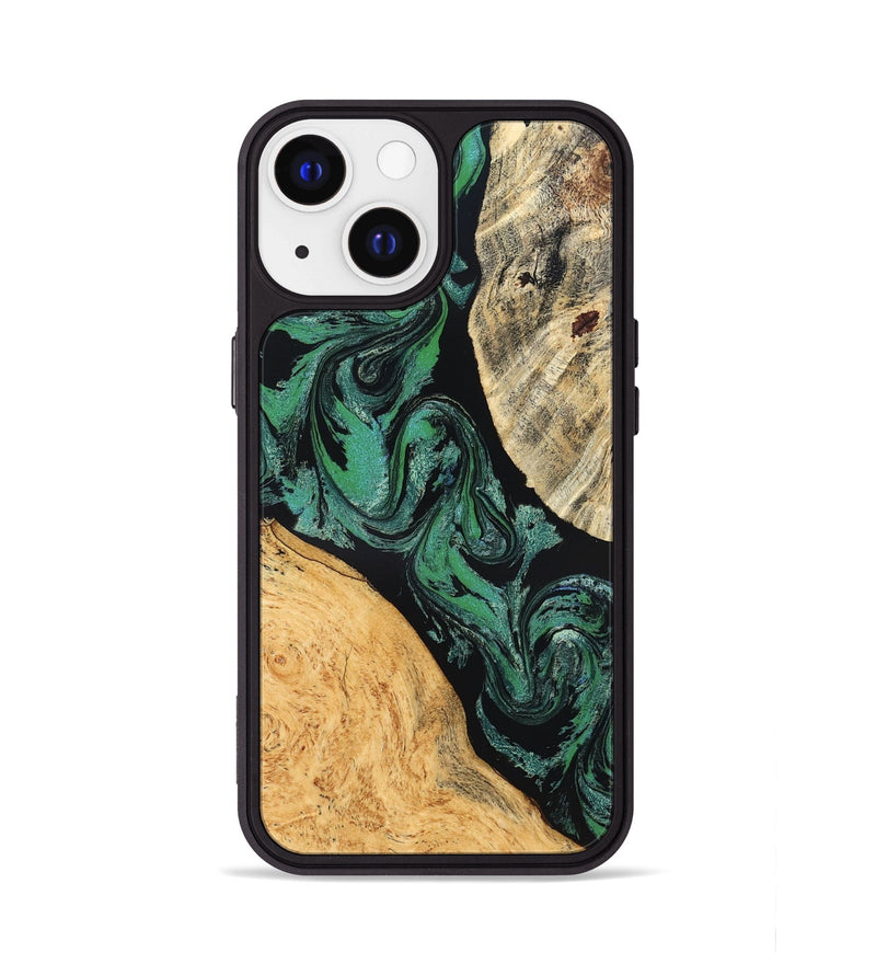 iPhone 13 Wood Phone Case - Normand (Green, 832732)