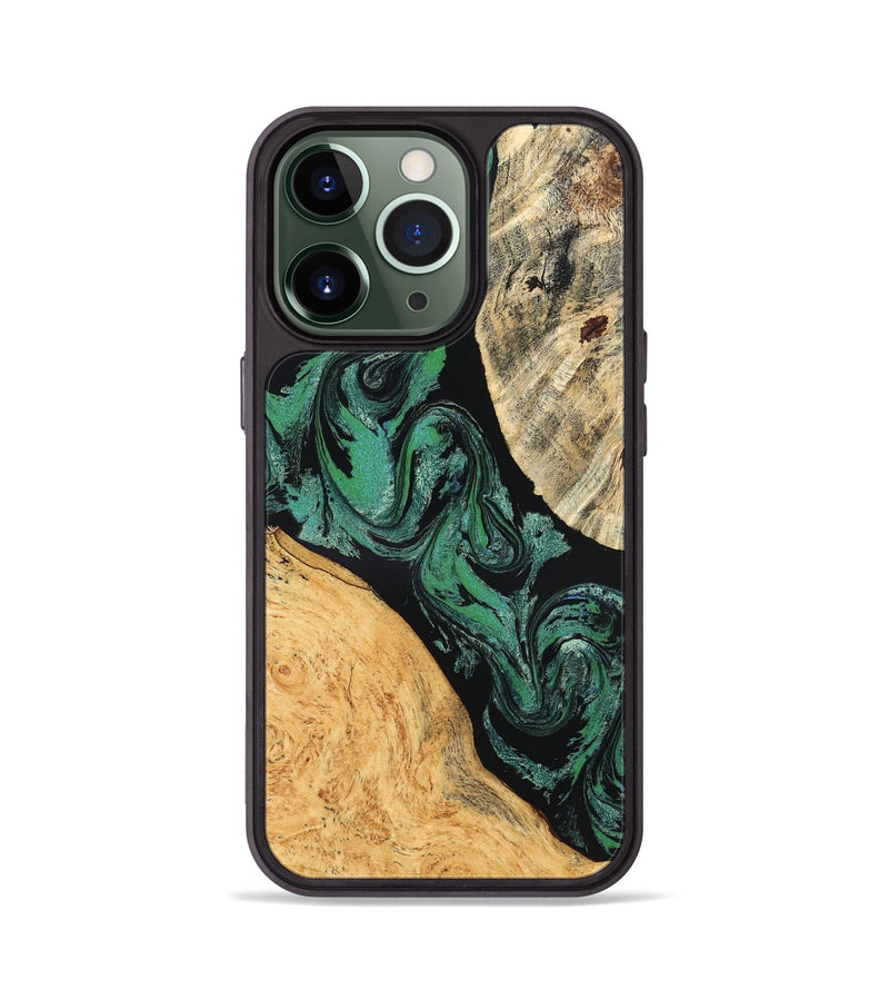 iPhone 13 Pro Wood Phone Case - Normand (Green, 832732)