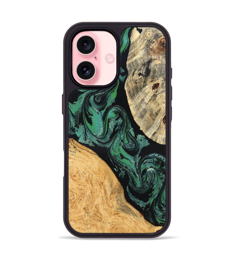 iPhone 16 Wood Phone Case - Normand (Green, 832732)