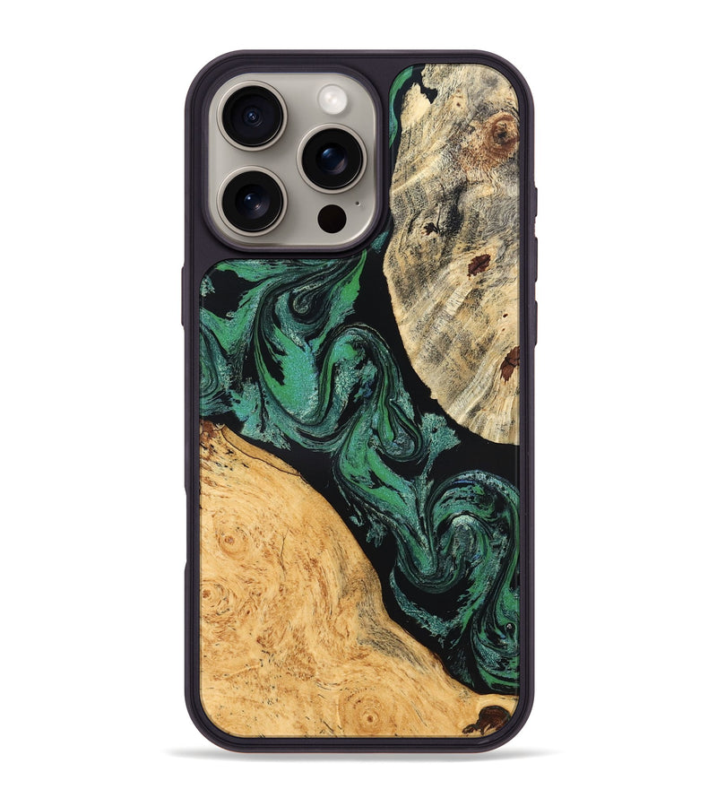 iPhone 16 Pro Max Wood Phone Case - Normand (Green, 832732)