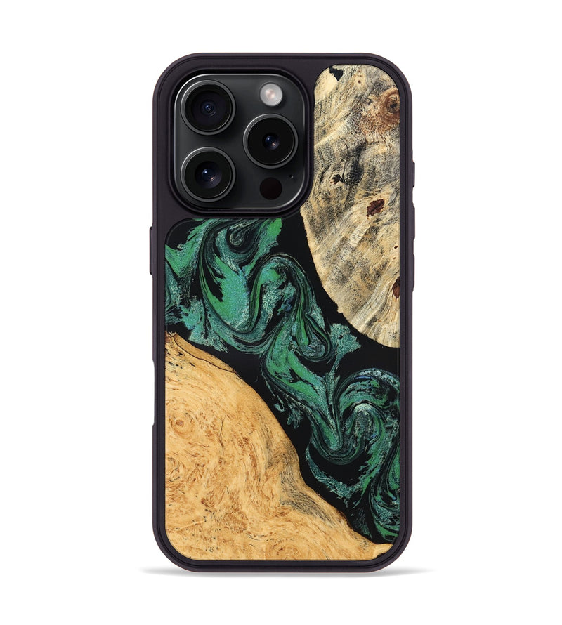 iPhone 16 Pro Wood Phone Case - Normand (Green, 832732)