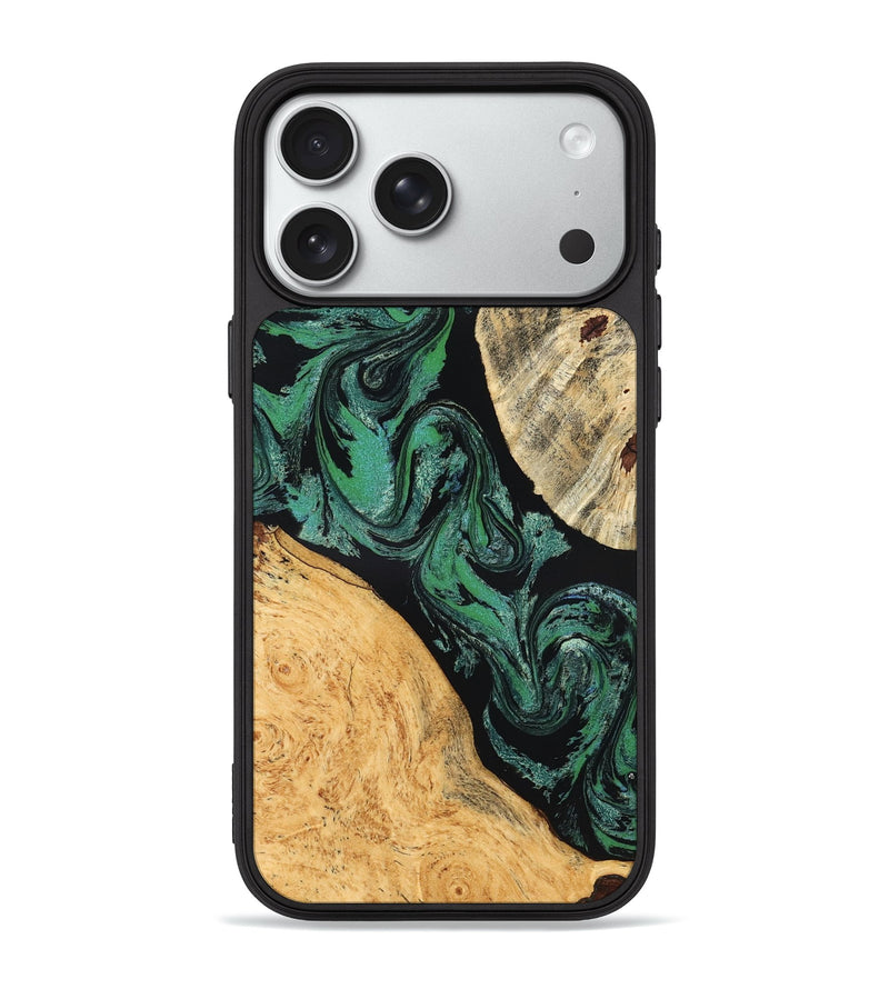 iPhone 18 Pro Max Wood Phone Case - Normand (Green, 832732)
