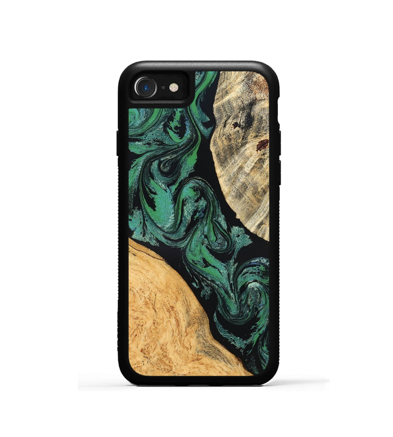 iPhone SE Wood Phone Case - Normand (Green, 832732)