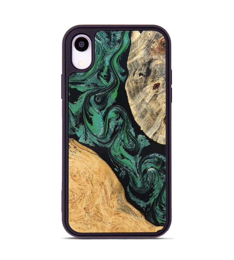 iPhone Xr Wood Phone Case - Normand (Green, 832732)