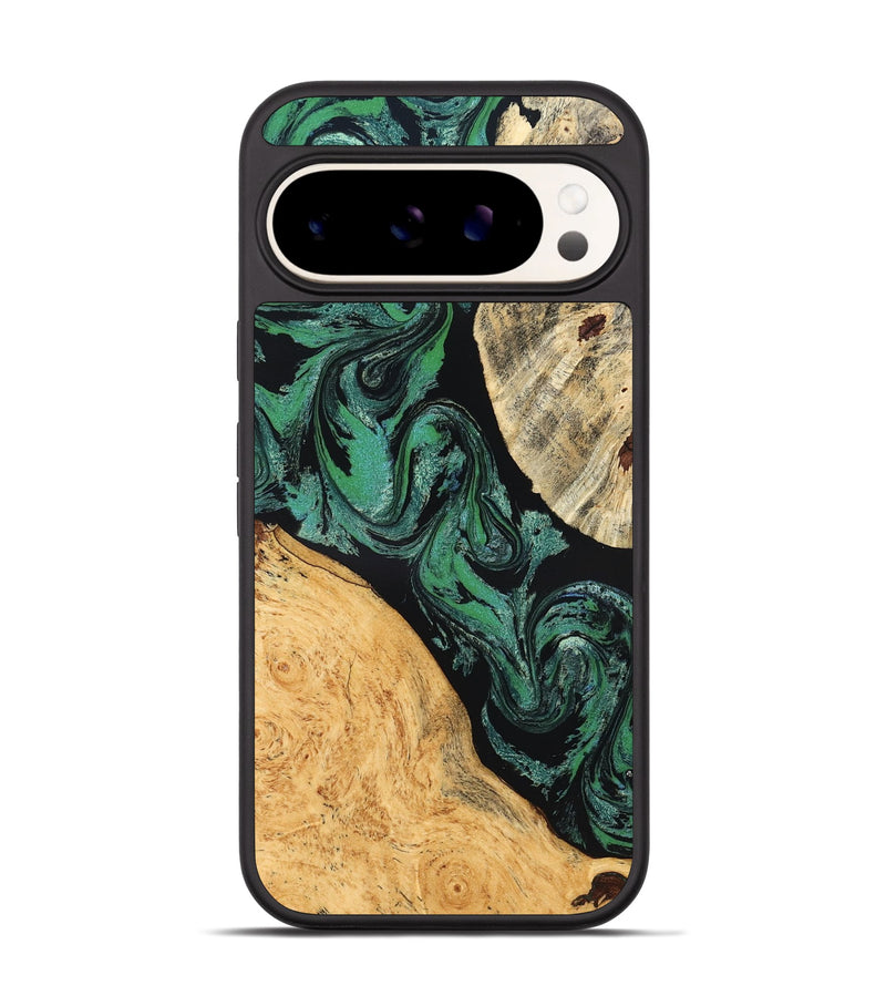 Pixel 9 Pro Wood Phone Case - Normand (Green, 832732)