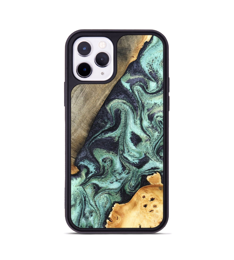 iPhone 11 Pro Wood Phone Case - Lester (Green, 832733)