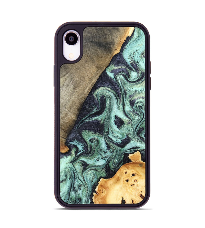 iPhone Xr Wood Phone Case - Lester (Green, 832733)