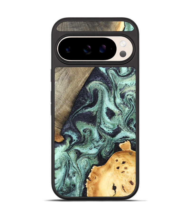 Pixel 10 Wood Phone Case - Lester (Green, 832733)
