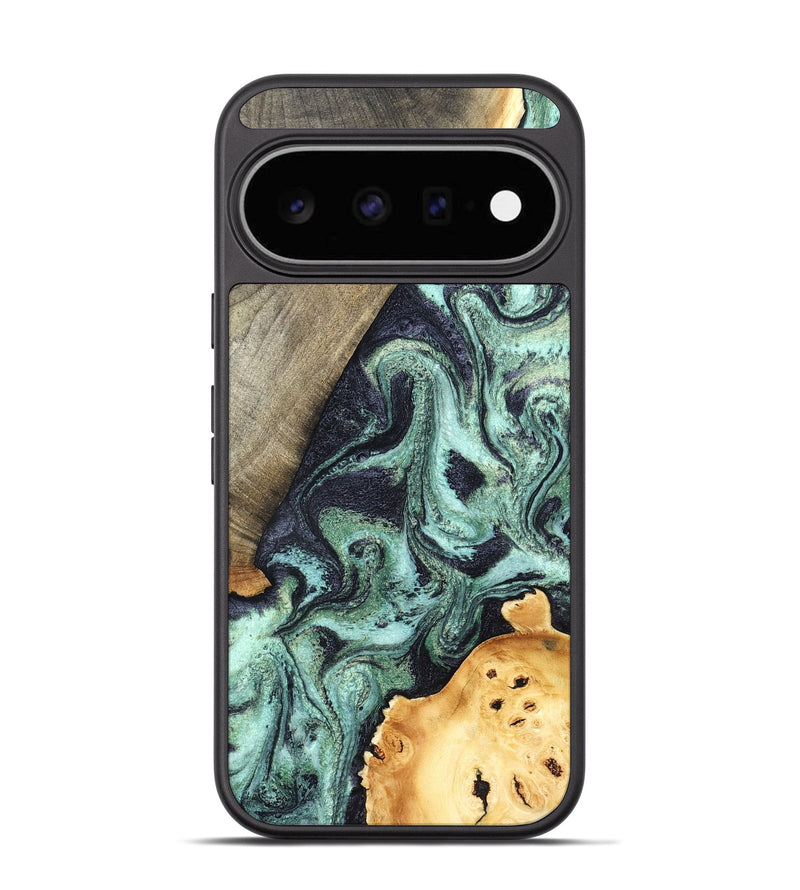 Pixel 11 Wood Phone Case - Lester (Green, 832733)