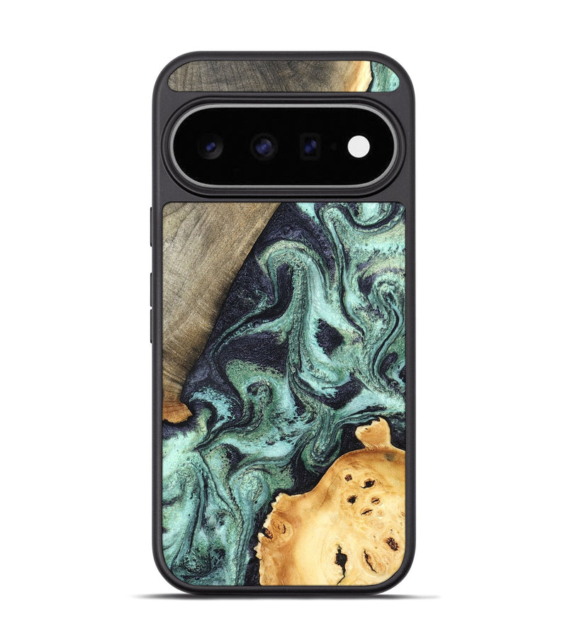 Pixel 11 Pro Wood Phone Case - Lester (Green, 832733)