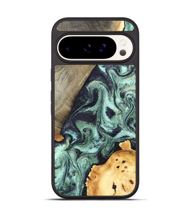 Pixel 9 Wood Phone Case - Lester (Green, 832733)