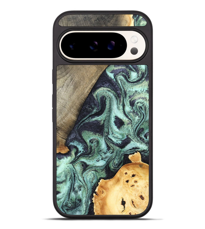 Pixel 9 Pro XL Wood Phone Case - Lester (Green, 832733)