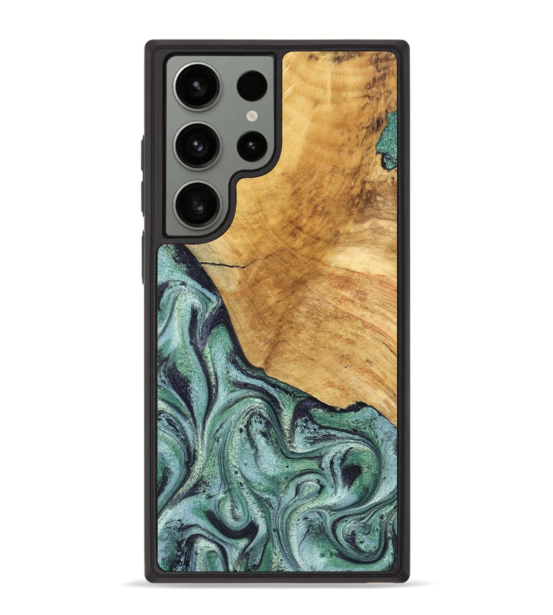 Galaxy S23 Ultra Wood Phone Case - Dora (Green, 832735)