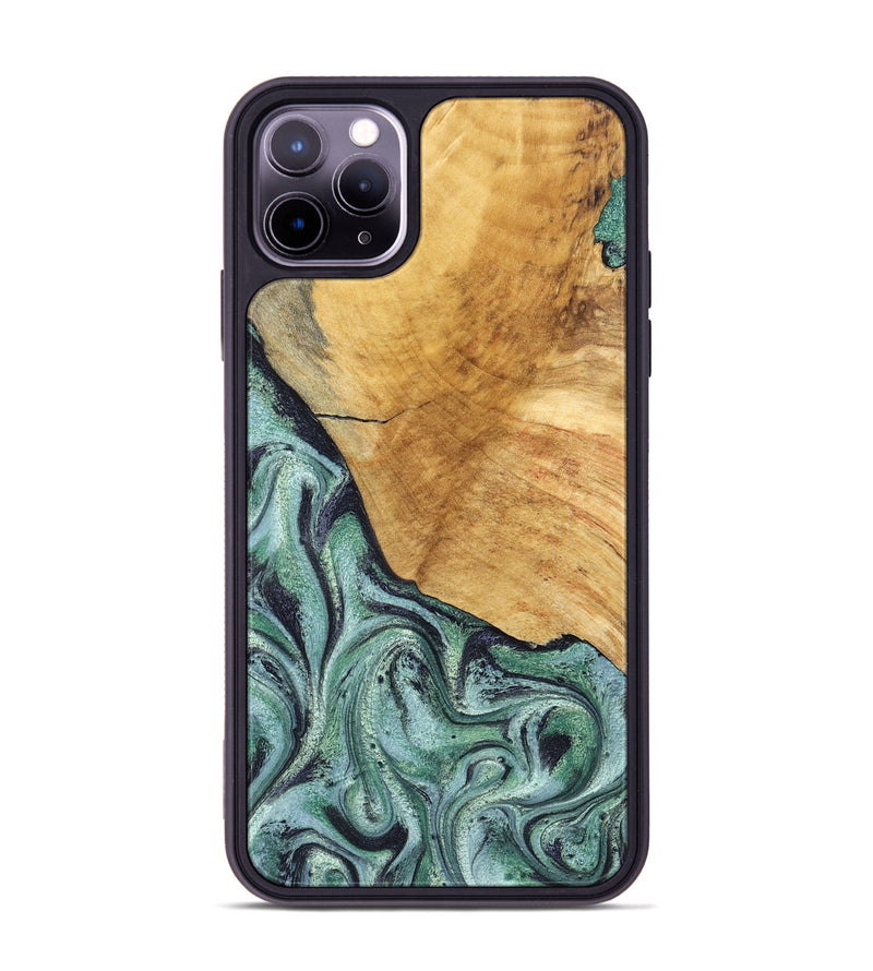 iPhone 11 Pro Max Wood Phone Case - Dora (Green, 832735)