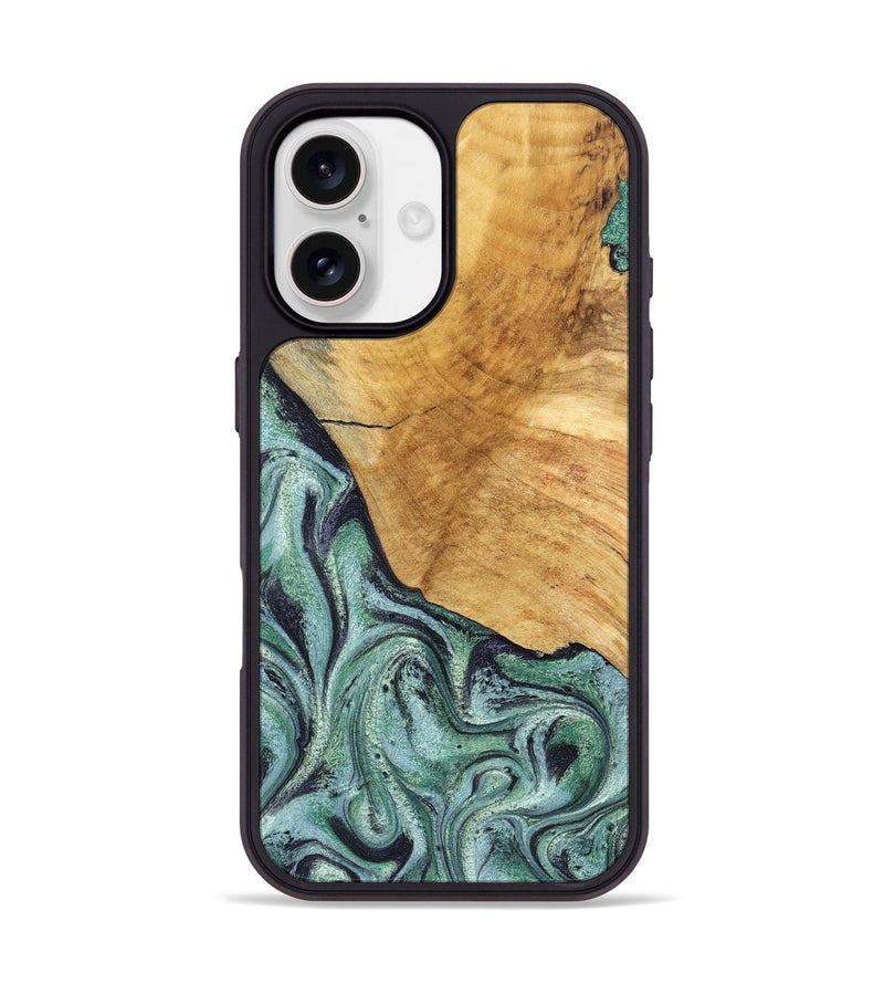 iPhone 17 Wood Phone Case - Dora (Green, 832735)