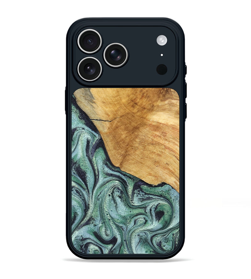 iPhone 17 Pro Max Wood Phone Case - Dora (Green, 832735)