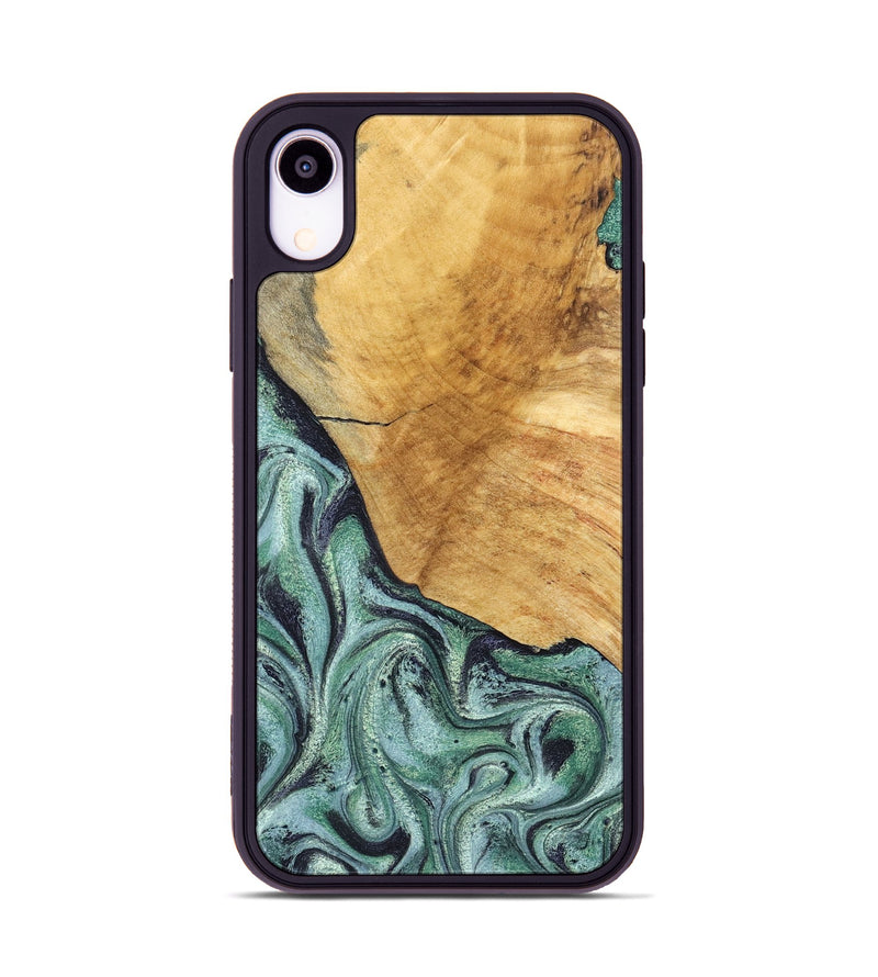 iPhone Xr Wood Phone Case - Dora (Green, 832735)