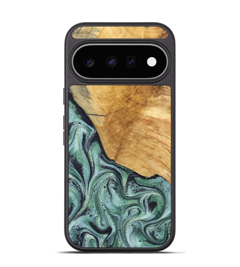 Pixel 11 Wood Phone Case - Dora (Green, 832735)