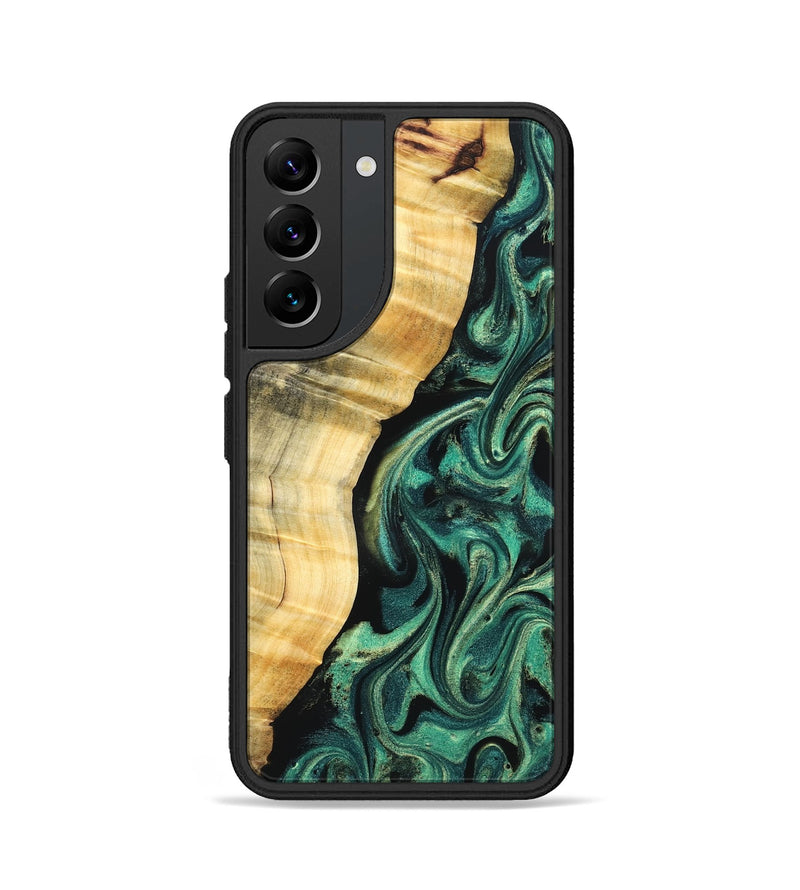 Galaxy S22 Wood Phone Case - Mikala (Green, 832736)