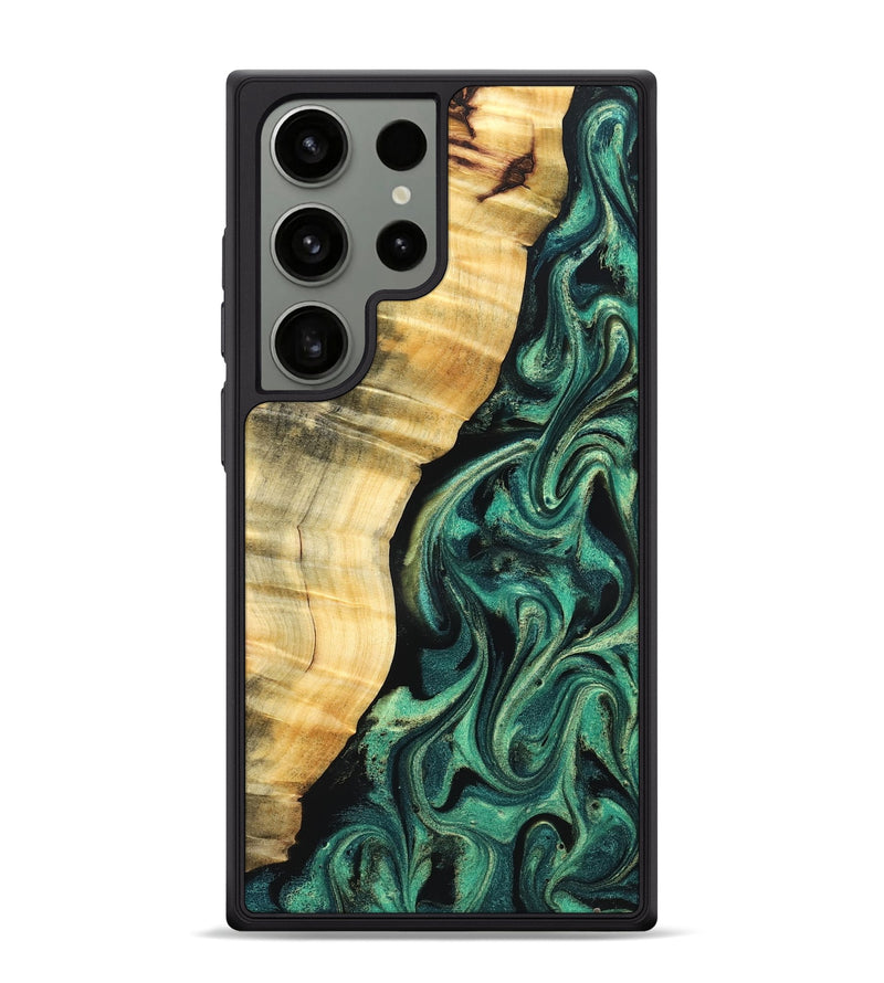 Galaxy S24 Ultra Wood Phone Case - Mikala (Green, 832736)