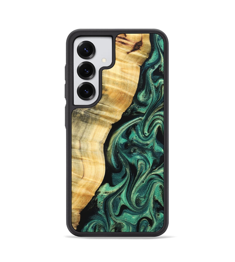 Galaxy S25 Wood Phone Case - Mikala (Green, 832736)
