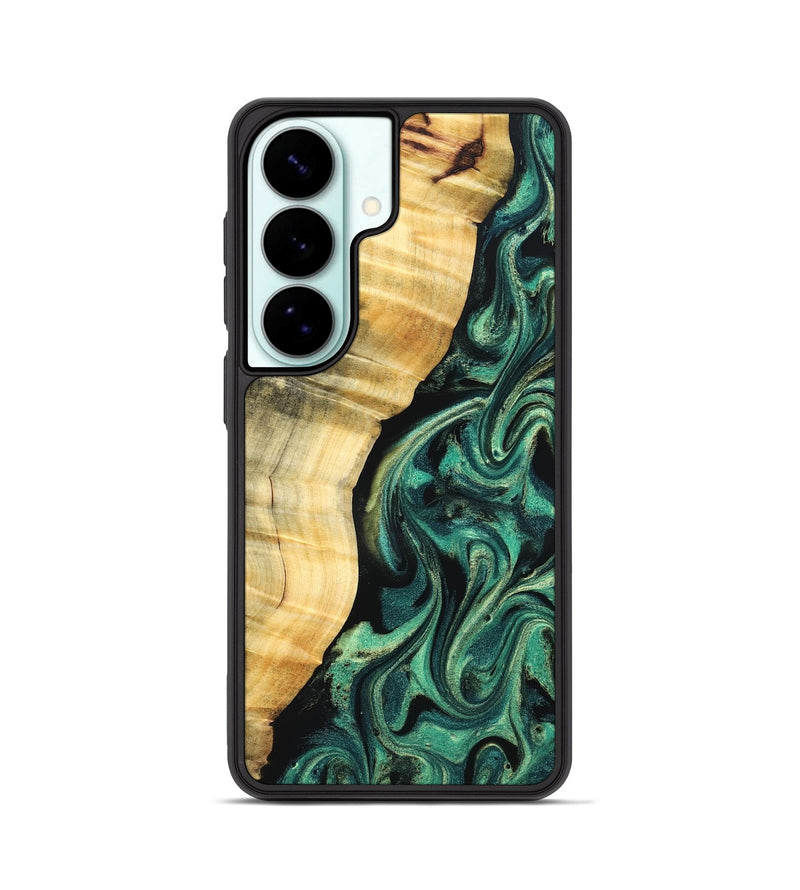 Galaxy S26 Wood Phone Case - Mikala (Green, 832736)
