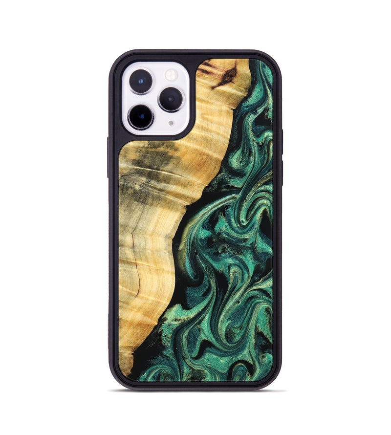 iPhone 11 Pro Wood Phone Case - Mikala (Green, 832736)