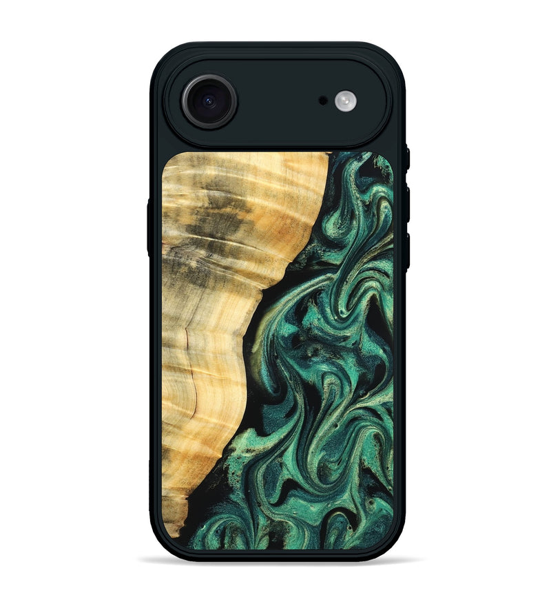 iPhone 17 Air Wood Phone Case - Mikala (Green, 832736)