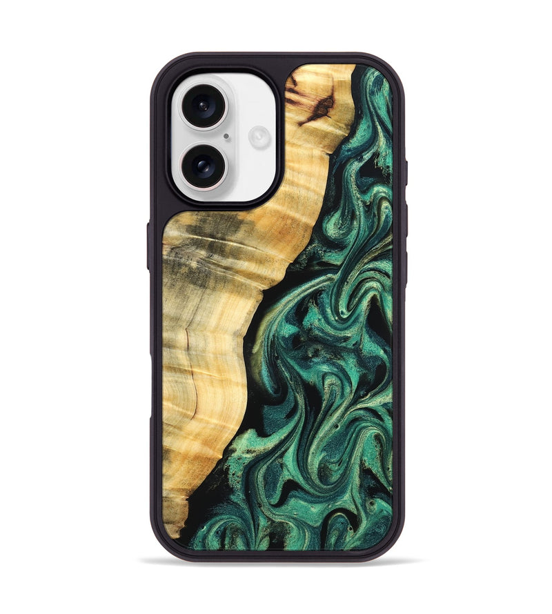 iPhone 17 Wood Phone Case - Mikala (Green, 832736)