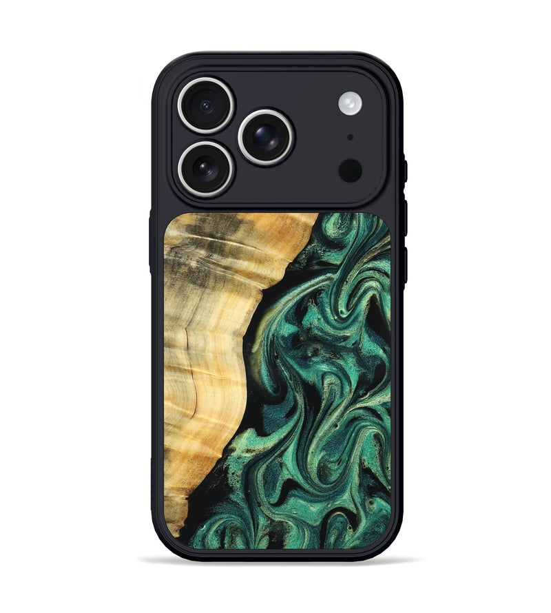 iPhone 17 Pro Wood Phone Case - Mikala (Green, 832736)