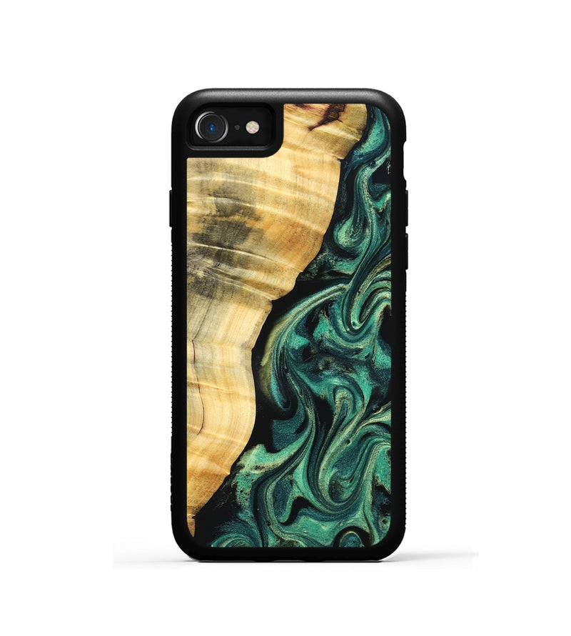 iPhone SE Wood Phone Case - Mikala (Green, 832736)