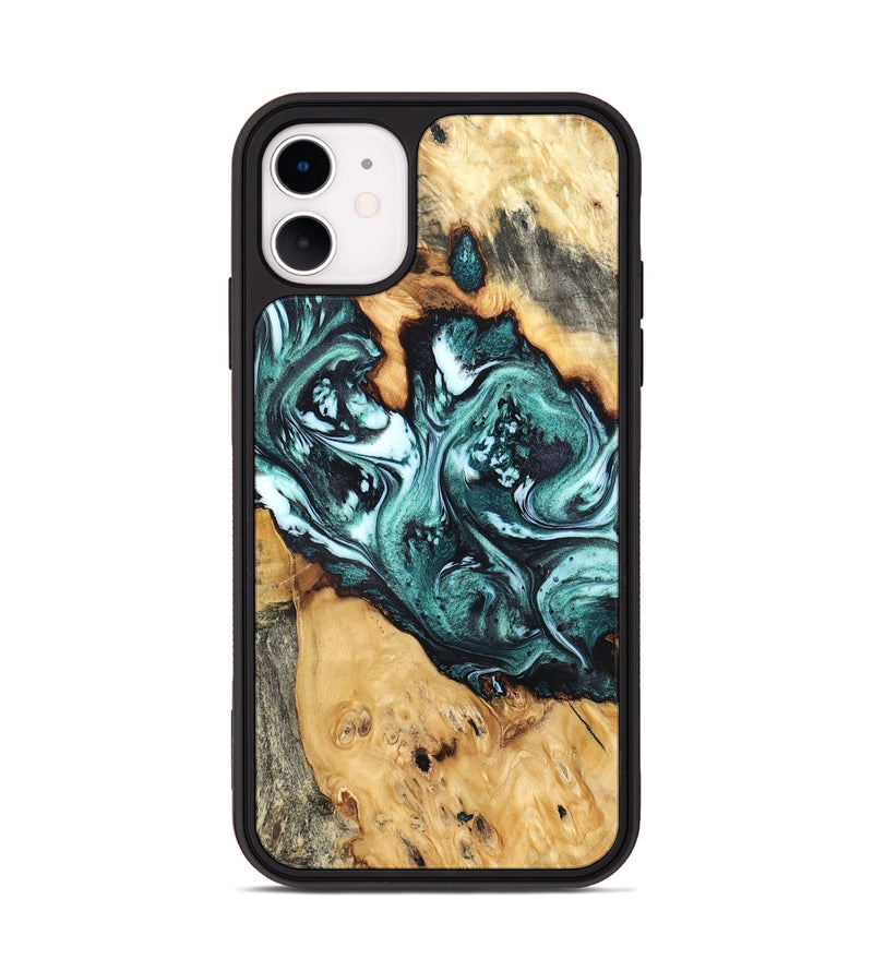 iPhone 11 Wood Phone Case - Bentley (Green, 832737)