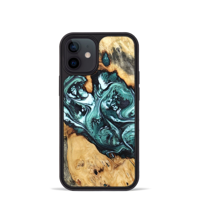 iPhone 12 mini Wood Phone Case - Bentley (Green, 832737)