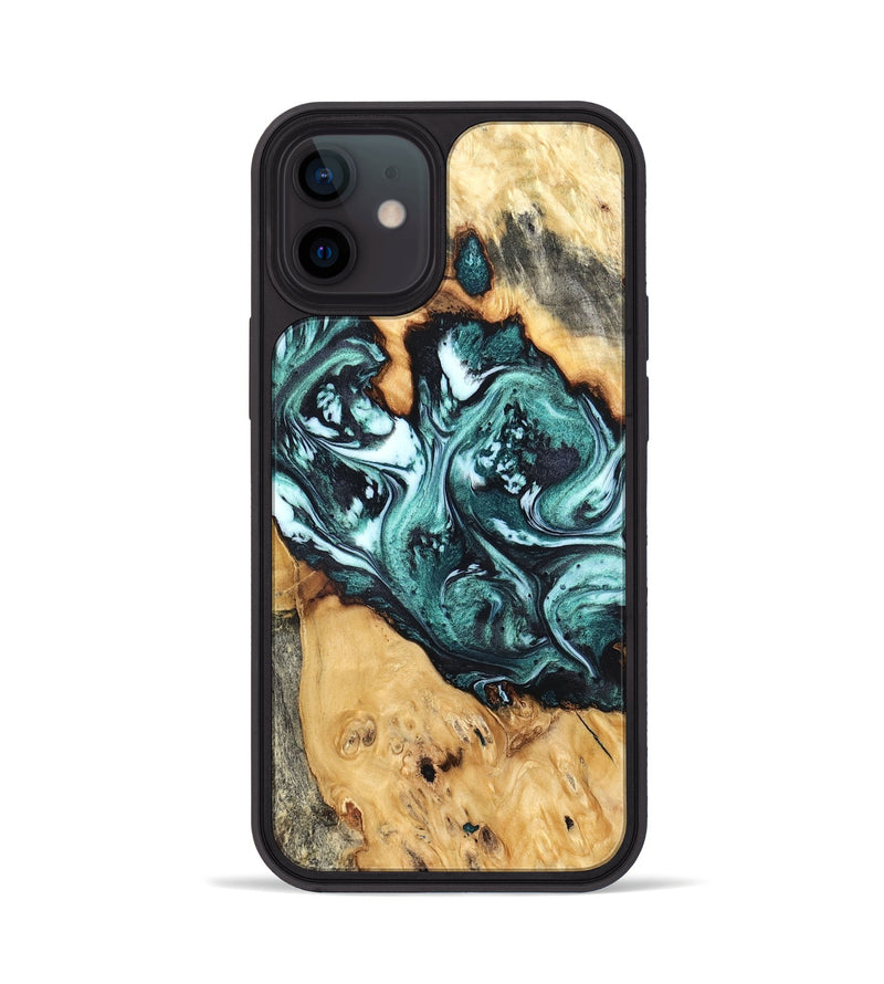 iPhone 12 Wood Phone Case - Bentley (Green, 832737)