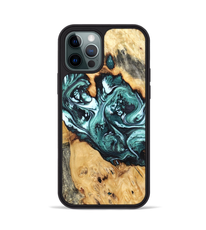 iPhone 12 Pro Wood Phone Case - Bentley (Green, 832737)