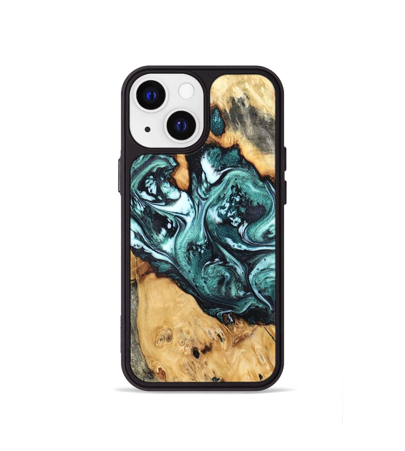 iPhone 13 mini Wood Phone Case - Bentley (Green, 832737)