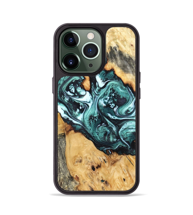 iPhone 13 Pro Wood Phone Case - Bentley (Green, 832737)
