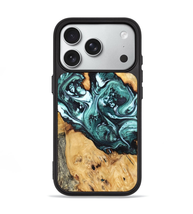 iPhone 18 Pro Wood Phone Case - Bentley (Green, 832737)