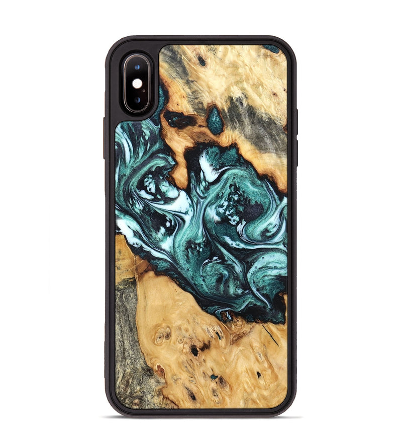 iPhone Xs Max Wood Phone Case - Bentley (Green, 832737)