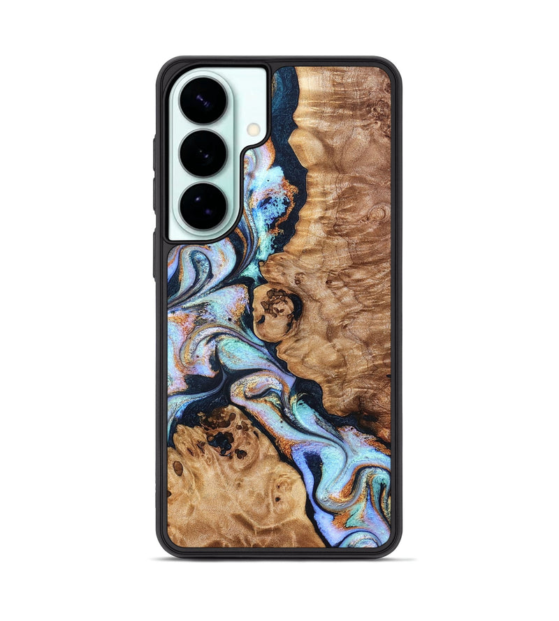 Galaxy S26 Plus Wood Phone Case - Lane (Teal & Gold, 832738)