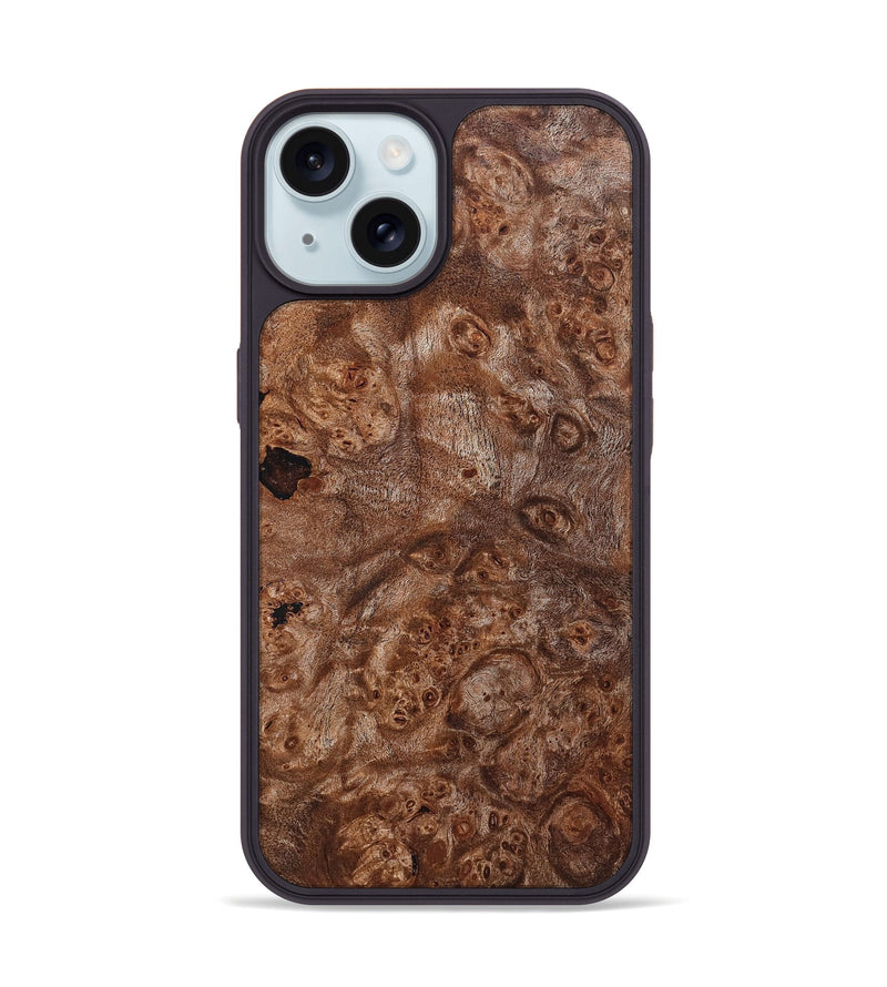 iPhone 15 Wood Phone Case - Latonia (Wood Burl, 832740)
