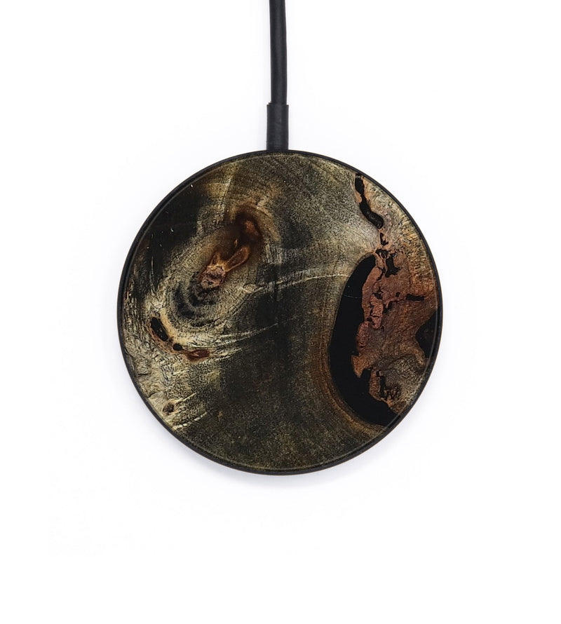 Circle Wood Wireless Charger - Leilani (Pure Black, 832741)