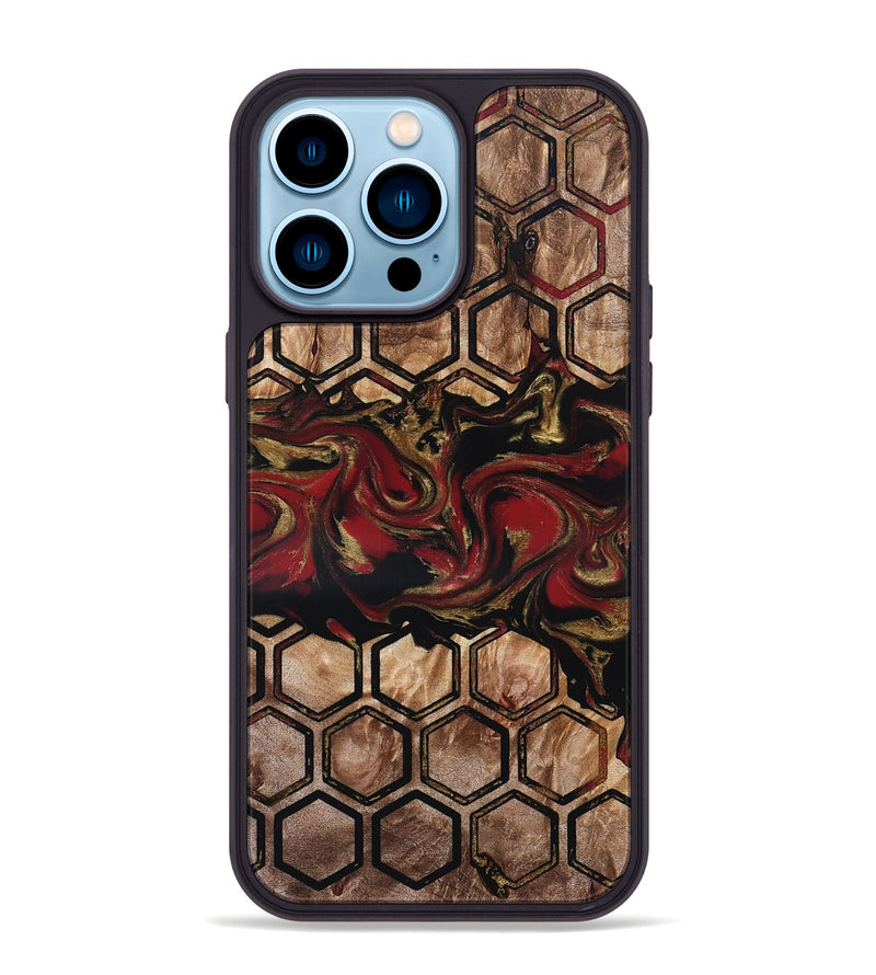 iPhone 14 Pro Max Wood Phone Case - Paris (Pattern, 832756)